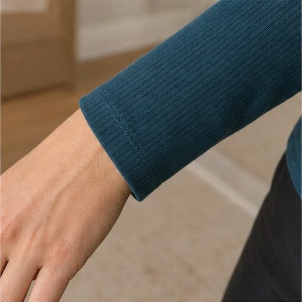 Teal Ruffle Blouse - Picture 5 of 6